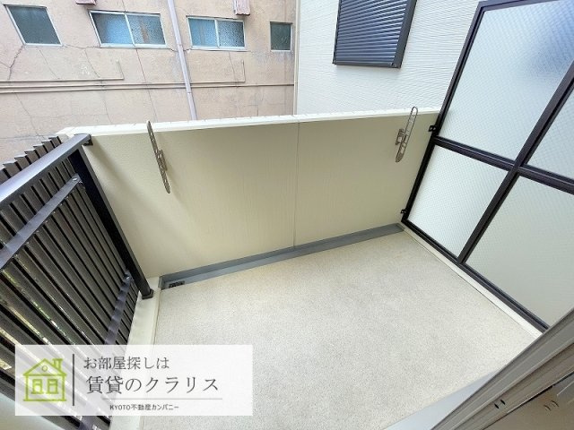 ティアレ長岡京のバルコニー
