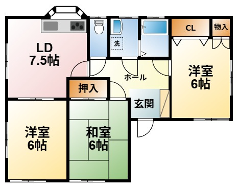 ジェイパーク貸家の間取り