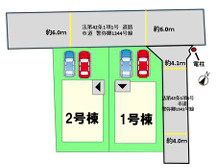 福岡市南区警弥郷2丁目1期　1号棟の区画図