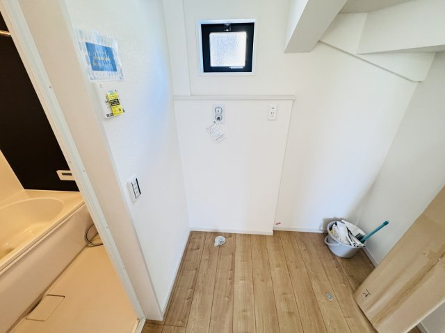 松戸市小山新築戸建【南部小学校:2分】のランドリースペース|洗濯機置き場