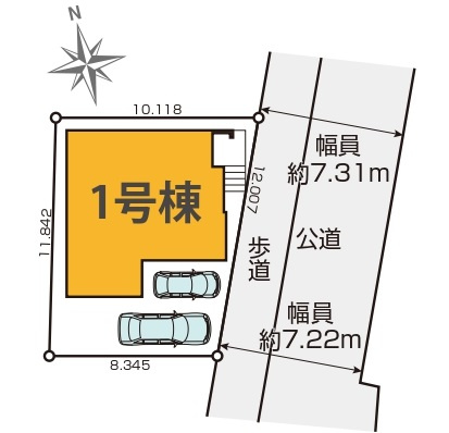 小山７期【南部小学校:徒歩２分】の区画図
