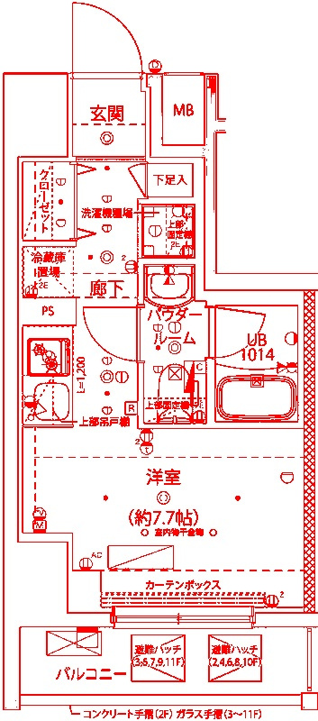 横浜市中区寿町１丁目の賃貸マンションの間取り