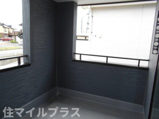 【バルコニー】 | 郡山市横塚6丁目新築一戸建て1棟 | 陽当たり良好なバルコニーです