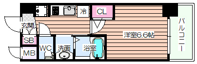 【間取り】 | エステムコート新大阪ⅩⅣアイシー
