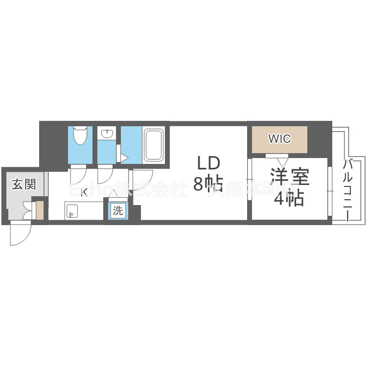 ドゥーエ南堀江の間取り