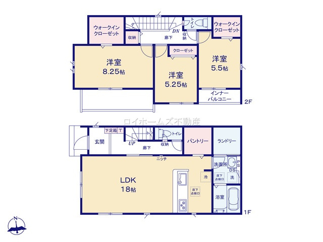 【間取り】 | 春日井市上田楽町3399-1『仲介料無料』新築戸建て | 3号棟