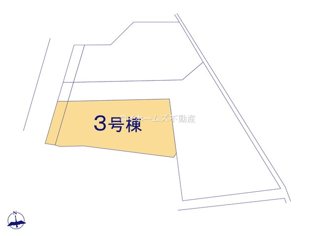 【区画図】 | 春日井市上田楽町3399-1『仲介料無料』新築戸建て | 3号棟