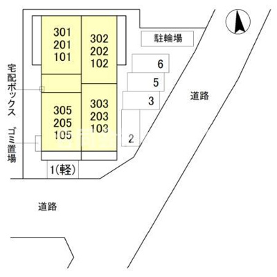 【区画図】 | GRAMM竹田 B棟