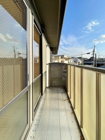 大野城市牛頸３丁目のアパートのバルコニー|外からの目が気にならないバルコニーで洗濯物が干せます