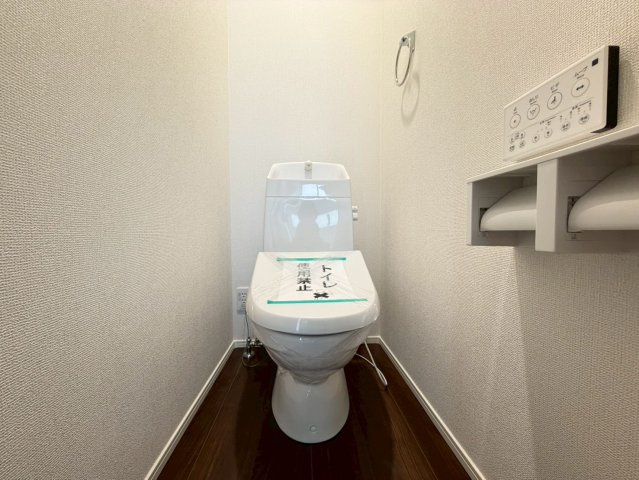 所沢市下安松全2棟　新築戸建　リナージュのトイレ|6/16　撮影