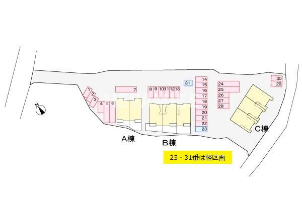 クレメント・ヒルＢの区画図