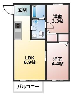 グラン六ツ川の間取り