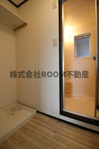 プリンセスマンションの洗面所|広い洗面スペース