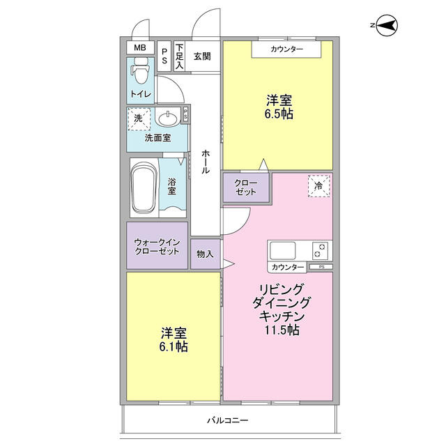 リヴェール青葉台の間取り