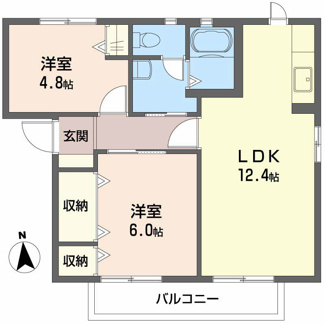 【間取り】 | ルピナス御幸　B