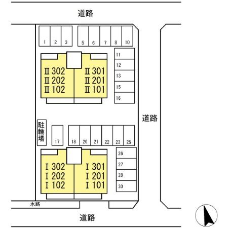Ｔｗｉｎ　Ｃａｓａ　Ⅱ棟 Ⅱの区画図