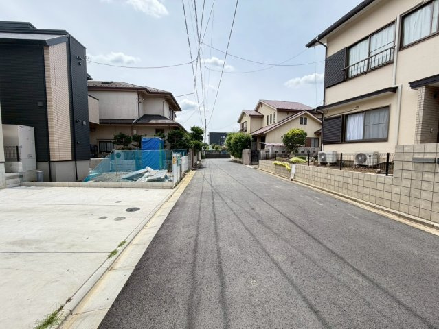 所沢市下安松全2棟　新築戸建　リナージュの前面道路含む現地写真|6/16　撮影