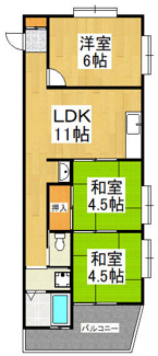 【間取り】 | 第三稲荷台ハイツ