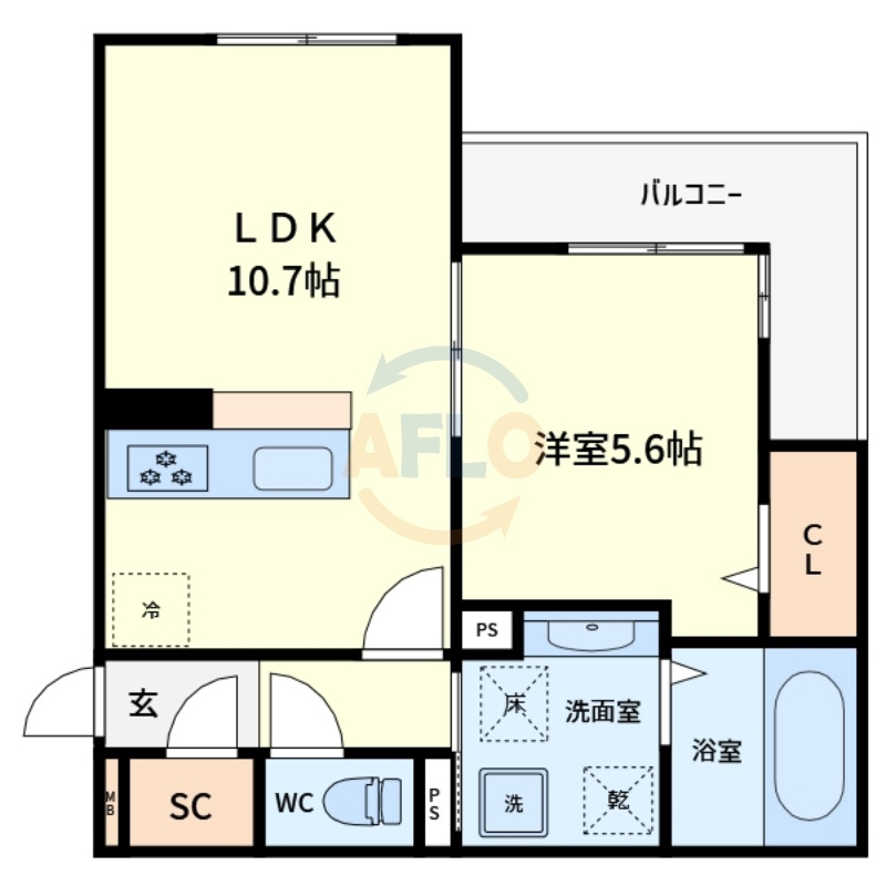 パサログランデ背戸口の間取り