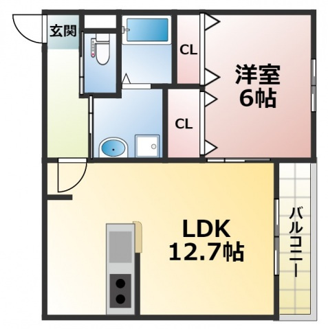 メゾンKOMAの間取り