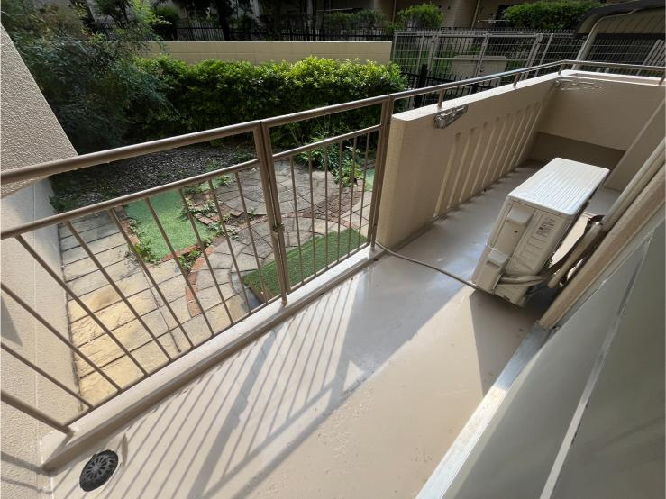 府中市本町２丁目の賃貸マンションのバルコニー