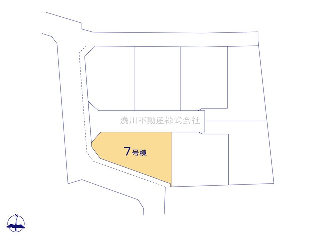 八王子市　石川町　新築一戸建ての区画図|～全7棟の新しいコミュニティが誕生～