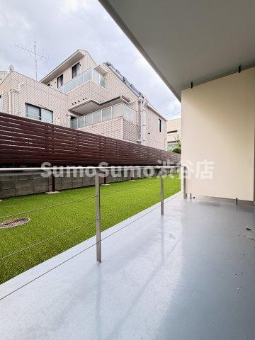 ミリアレジデンス桜新町ガーデンのバルコニー|バルコニー付きです
