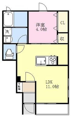 グレイス　Kの間取り