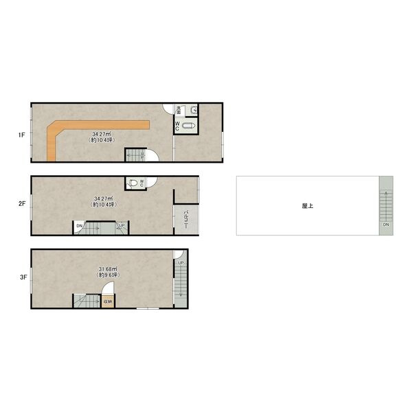 長瀬店舗(西)の間取り