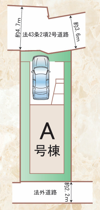東区香椎駅東1丁目692番　1号棟の区画図
