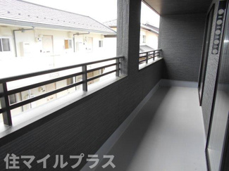 【バルコニー】 | 郡山市安積町長久保3丁目新築一戸建て4棟 | 落ち着いた時間を過ごせるバルコニーです