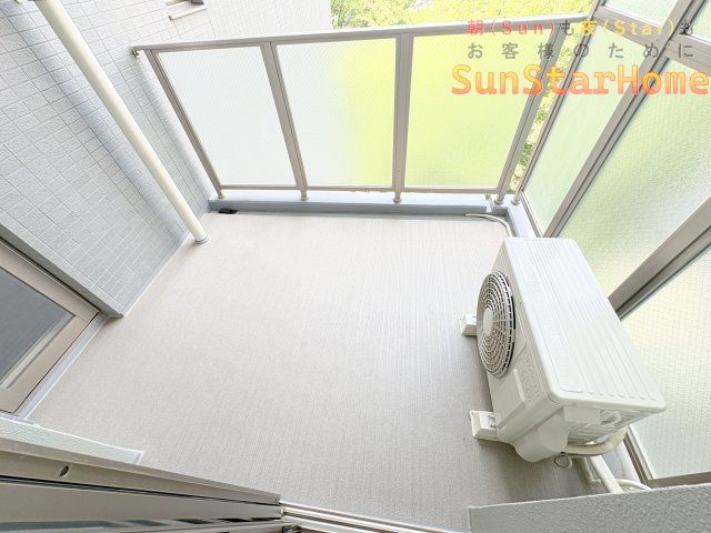【サンスターホーム】ラティア　リフォーム済みマンションのバルコニー