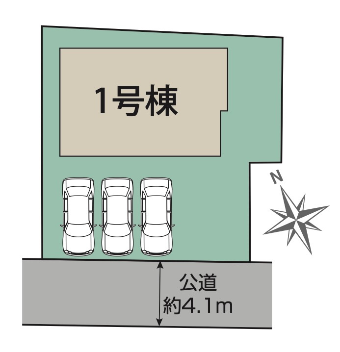 [新築住宅] 熊谷市別府2丁目 2期 全1棟の区画図
