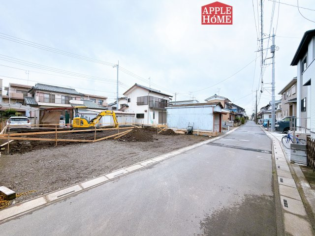 [新築住宅] 熊谷市別府2丁目 2期 全1棟の前面道路含む現地写真