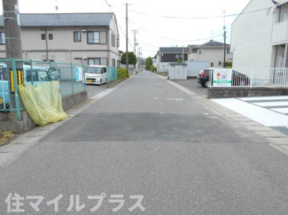 【前面道路含む現地写真】 | 郡山市安積町長久保3丁目新築一戸建て4棟 | 前面道路含む現地写真です