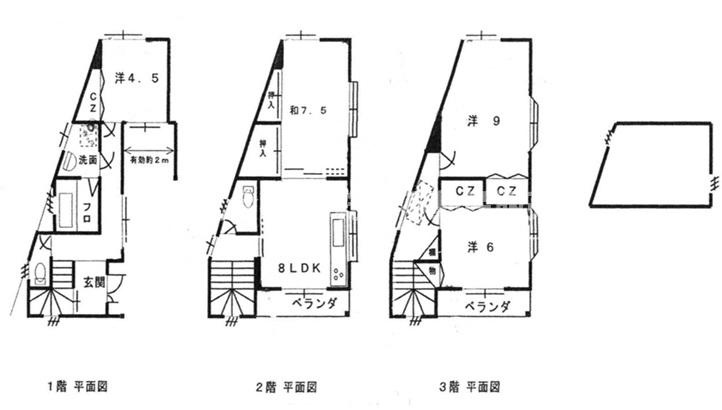 稲田新町1丁目中古戸建の間取り|全室2面採光も嬉しいポイントです♪ファミリー様にオススメです！