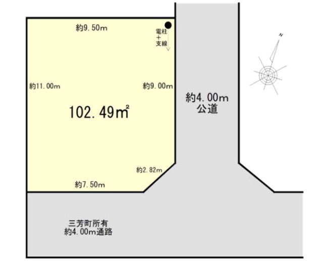売地／入間郡三芳町大字藤久保の土地図|建物解体済みの更地です