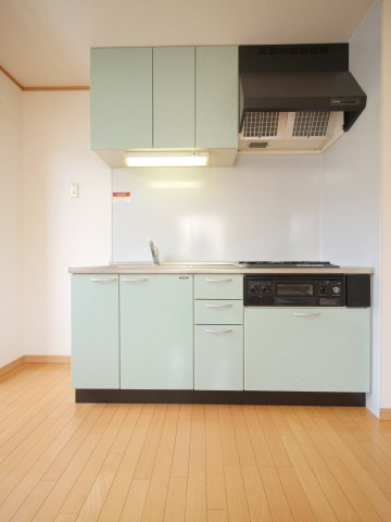 ラディッシュタウン撫川 壱番館のキッチン|※写真は別の部屋のものです。