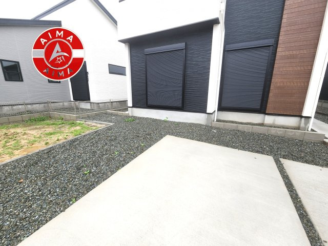 福津市津屋崎7丁目第6-3棟（2号棟）の庭|お庭で自由な時間を過ごせます。