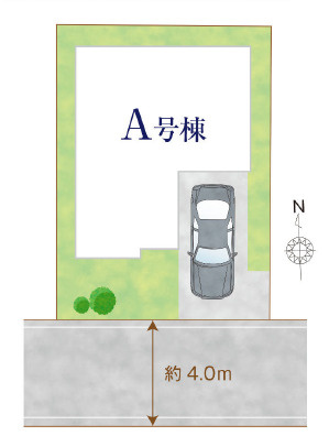 練馬区石神井台2丁目　急行停車駅　車庫×長期優良住宅　限定1棟の区画図