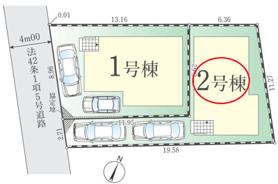 【区画図】 | 東村山青葉町3丁目　全2棟　2号棟