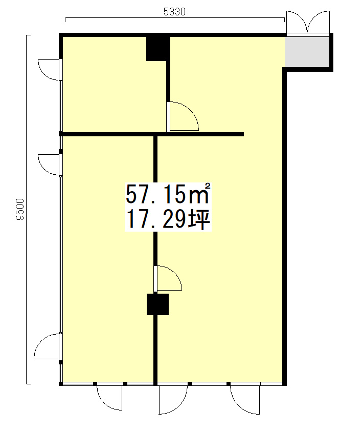 羽村市五ノ神の賃貸マンションの間取り