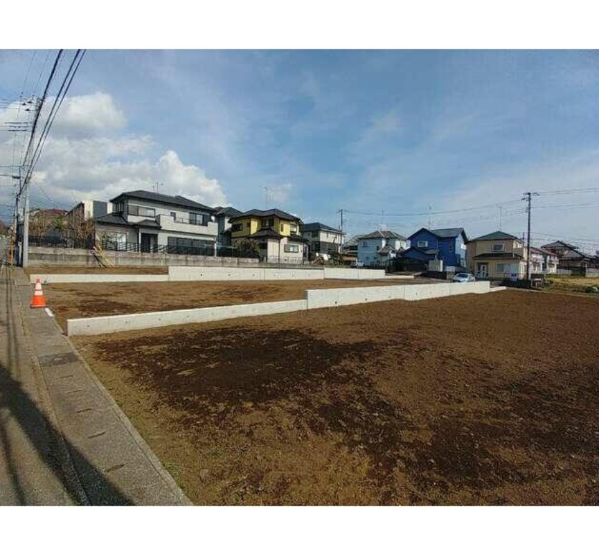 新築戸建　富士宮市粟倉南町第2　全4棟　1号棟の前面道路含む現地写真