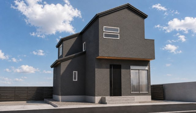 今里川原　メインプラン　建築条件付き土地の外観パース|【外観イメージパース】
