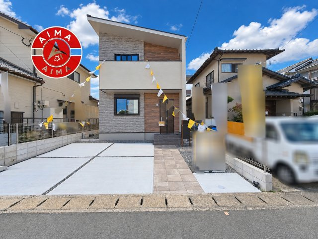 春日市白水ヶ丘5丁目第1-1棟（1号棟）の外観|デザイン性のある外観です。