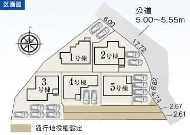 【区画図】 | 富士市大淵　新築戸建て　2号棟