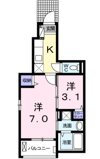 サニーレジデンス西三国Hの間取り