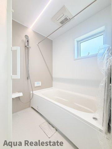 LB円座駅南モデルハウスの浴室|日々の疲れを癒すお風呂付です