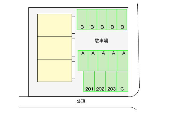 ヴィレッジJ&Tの区画図