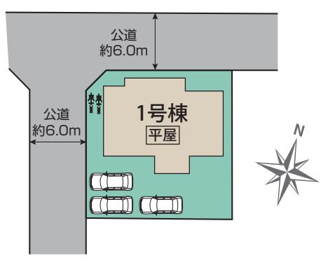 行田市富士見町２丁目　の区画図|現地区画図